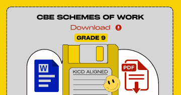 CBE Grade 9 schemes of work