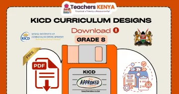 KICD Grade 8 Curriculum Designs 