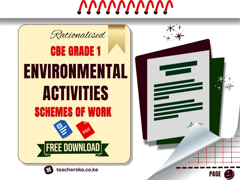 Term 2 Grade 1 Environmental Activities schemes of work
