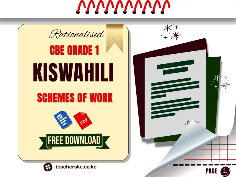 Term 2 Grade 1 Kiswahili schemes of work