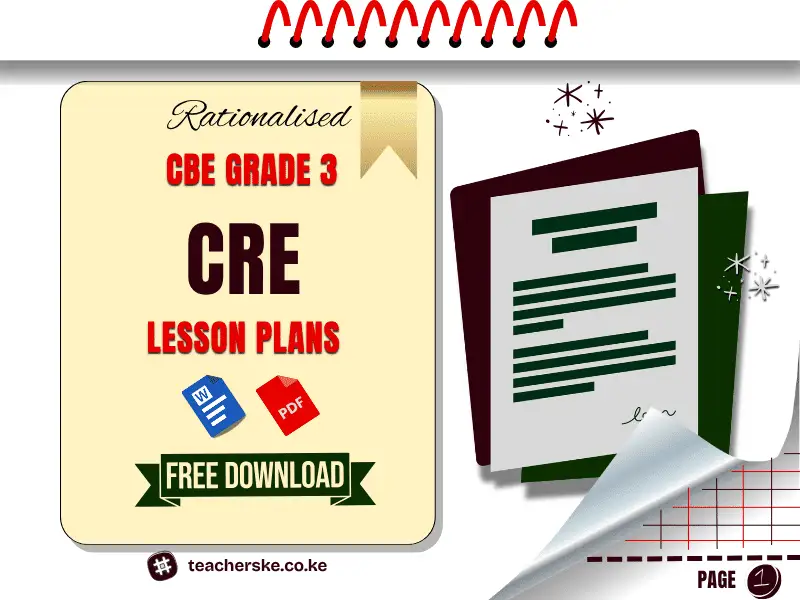 Term 2 Grade 3 CRE Lesson Plan