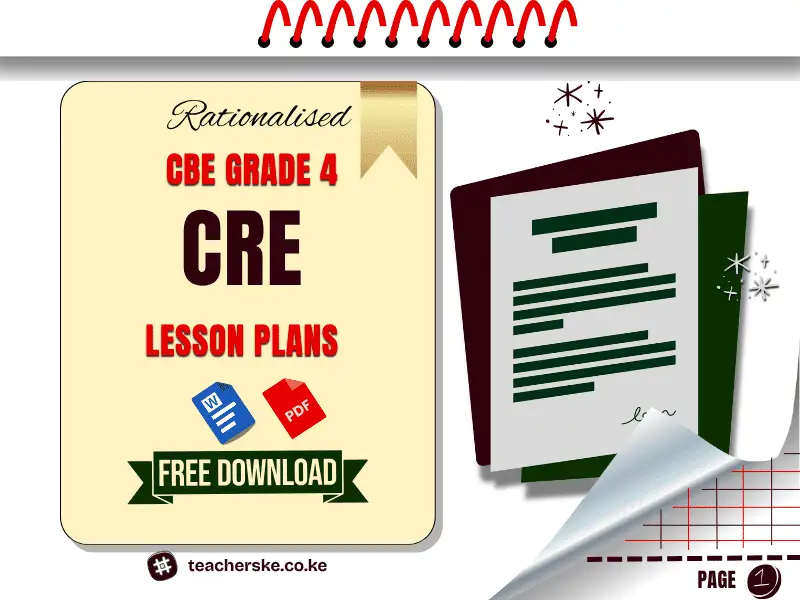 Term 2 Grade 4 CRE Lesson Plan