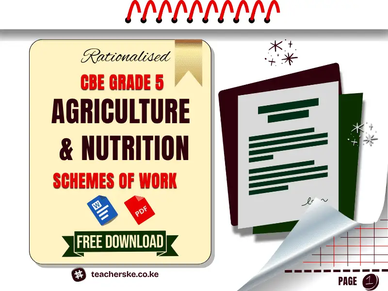 Term 2 Grade 5 Agriculture and Nutrition schemes of work