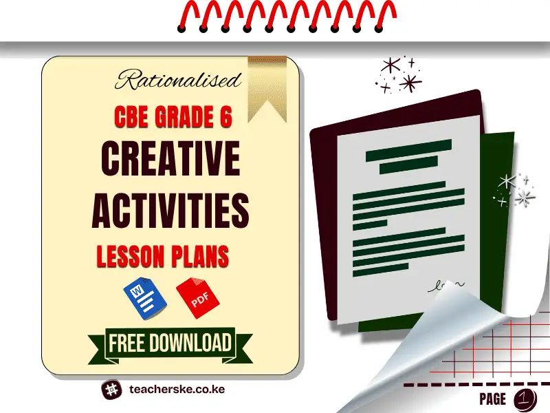 Term 1 Grade 6 Creative Activities Lesson Plans