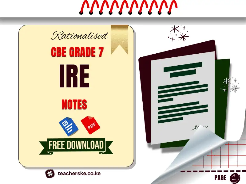 Grade 7 IRE Lesson Notes