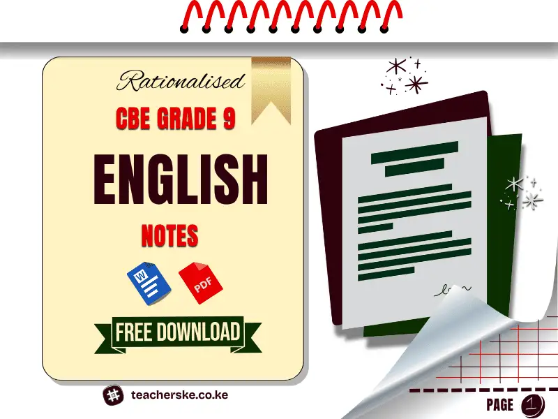 Grade 9 English Lesson Notes