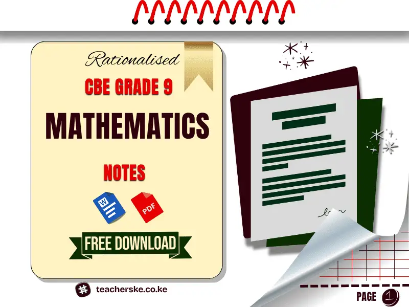 Grade 9 Mathematics Activities Lesson Notes