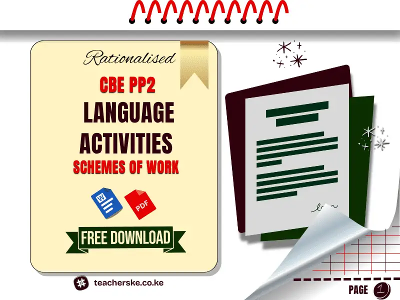 Term 2 PP2 Language Activities Schemes of Work