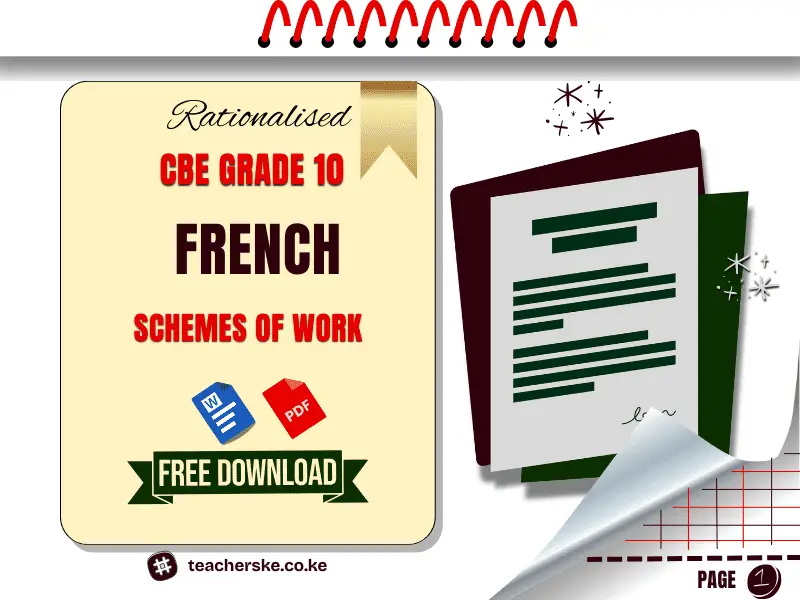 Term 1 Grade 10 French Schemes of Work