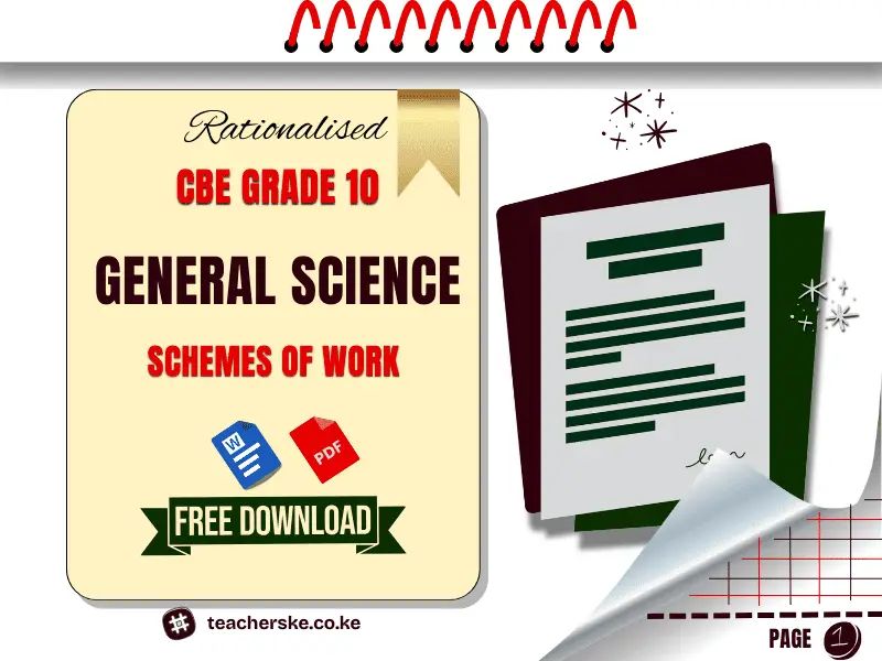 Term 1 Grade 10 General Science Schemes of Work
