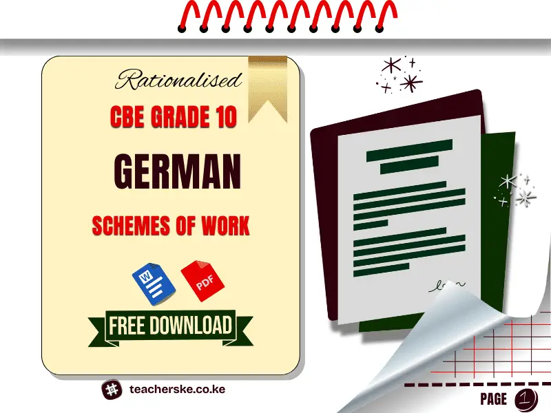Term 1 Grade 10 German Schemes of Work