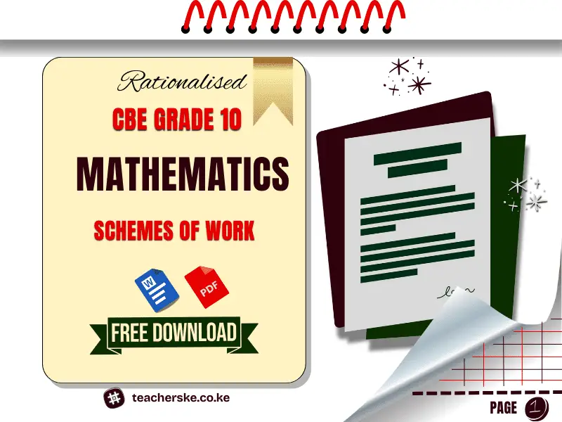 Term 1 Grade 10 Mathematics Schemes of Work