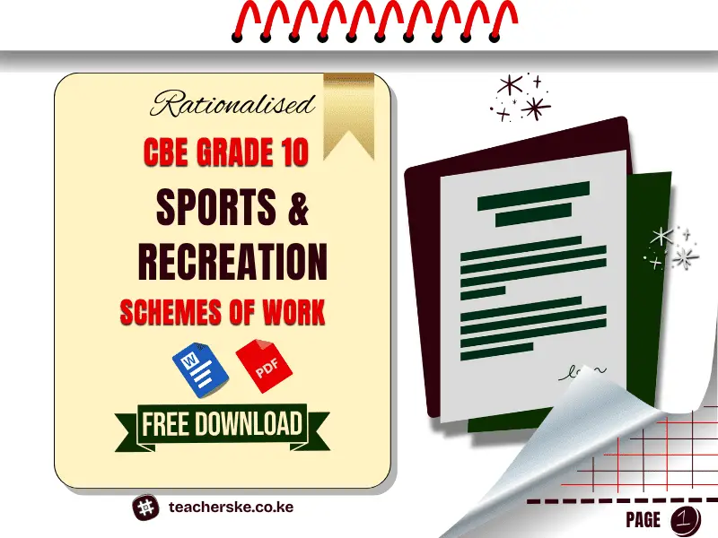 Term 1 Grade 10 Sports and Recreation Schemes of Work