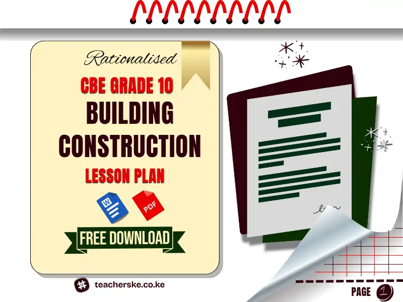 Term 2 Grade 10 Building Construction Lesson Plan