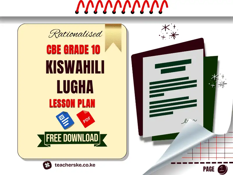 Term 2 Grade 10 Kiswahili Lugha Lesson Plan