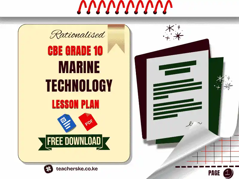 Term 2 Grade 10 Marine Technology Lesson Plan